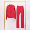 Conjunto de Sudadera con Capucha y Pantalones Acampanados Lulu Df, Chaqueta Elástica Ajustada con Cuello Alto y Cremallera Dorada, Conjunto para Fitness Yoga
