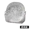 Plato para Huesos de Mesa para el Hogar Plato para Basura Lujo Ligero Simple Patrón de Glaciar Celebridad de Internet Transparente Escritorio Plato para Huesos Juego de Platos Pequeños
