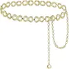 Cadena para el cuerpo geométrica hueca de empalme para la cintura, cadena para el cuerpo de playa dulce y fresca para mujer, joyería transfronteriza europea y americana, anillo sexy de chica caliente