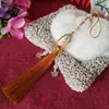 Yixiangfei hebilla de seguridad de tres colgantes borla 12 cm borla cheongsam vestido cara de caballo colgante de jade decoración colgante de cintura tapeta de presión paso prohibido