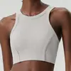 Chica Hot Americana Tirantes Ropa de Yoga Chaleco Deportivo Verano Mujer Estilo Corto Se Puede Usar Afuera Sin Mangas Espalda Fitness