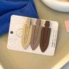 Horquilla de estilo coreano para mujer, estilo celebridad de Internet, color caramelo, sin costuras, con punta de pelo roto, pinza de pico de pato, pinza lateral, tocado, flequillo