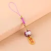 Pingente de celular gato da sorte cerâmico desenho animado fofo sorte sorte boa sorte todas as coisas adequadas pingente de bolsa presente