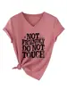 No amigable no Amazon eBay sitio independiente moda casual camiseta de mujer con cuello en V y manga corta