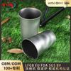 Caneca de Titânio Estilo Camping ao Ar Livre Personalizada Caneca de Água de Titânio Puro Caneca de Cerveja Caneca Portátil para Beber Copo de Bebida Direta de Camada Única Caneca de Chá Caneca Estilo Camping