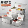 Juego de Cajas de Condimentos Estilo Occidental de Acero Inoxidable 304, Caja de Condimentos Cuadrada, Caja de Muestras de Condimentos, Caja de Condimentos Alimentarios