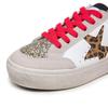 Zapatos Casuales Personalizados Populares Transfronterizos de Otoño Nuevos Antideslizantes de Suela Suave para Mujer, Zapatos Blancos de Moda con Patrón de Estrella