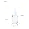 Atacado Frasco Conta-gotas 50ml Óleo Essencial para Massagem Frasco de Essência de Parede Grossa Petg 20-150ml Frasco Conta-gotas com Cabeça Plástica para Líquido Original