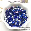 Pedrería de color SS30 de fondo plano 6.5 mm redonda de color mixto para decoración de uñas, decoración de fundas de teléfono, kit de material DIY, cadena de hierro