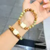 Pulsera de Bucle Único Pulido Alto Natural Cook Boutique para Mujer, Regalo de Cumpleaños, Regalo para Mejor Amiga, Nuevo Estilo Chino