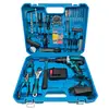 Taladro Recargable con Batería de Litio Taladro de Batería de Litio de Alta Potencia Destornillador Eléctrico Multifuncional Taladro de Pistola Juego de Herramientas de Batería Comercio Exterior
