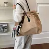 Nova Bolsa Feminina para o Dia a Dia 2026 Camurça Retrô Exquisite Bolsa de Mão Grande Capacidade Outono Ombro Único Moda Tote Veludo