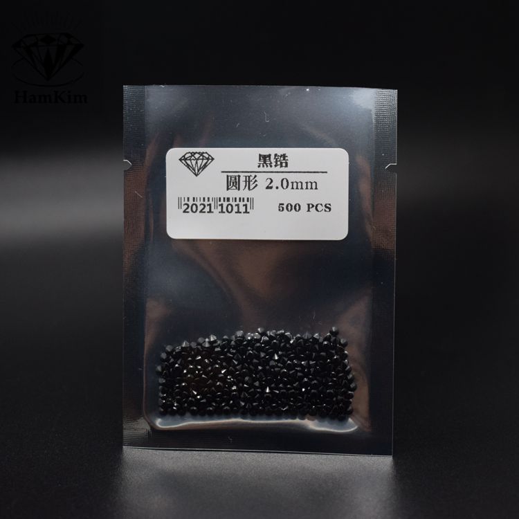 圆形 黑色小钻