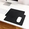 Alfombrilla de ratón cuadrada pequeña de cuero de doble cara para oficina, escritorio de computadora, teclado simple, almohadilla de escritorio conveniente, juego al por mayor