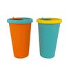 Taza de Silicona de Grado Alimenticio, Reutilizable, Anticaída, Taza con Popote para Niños, Taza Portátil para Enjuague Bucal para el Hogar, Vaso de Cerveza