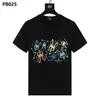 Camiseta al por mayor de marca americana moderna Psychobunny con estampado de calavera de conejo colorido y degradado, manga corta, cuello redondo