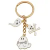 Llavero Serie de Halloween Personalizado Estilo Europeo y Americano Calavera Telaraña Castillo Murciélago Colgante para Llavero de Mochila y Coche