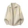 Nuevo suéter casual de moda de lujo ligero estilo old money con solapas y tejido acanalado de manga larga para hombre, prendas de punto de manga larga para hombre, cárdigan para hombre, chaqueta para hombre