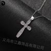 Colar Punk Cruz de Cobre Retro com Microincrustação de Zircônia Colar Cruz Zircônia Europeu e Americano Corrente de Clavícula Tendência de Alta Qualidade