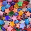 2192-30mm Pedra Olho de Gato Estrela de Cinco Pontas Colorida Decoração Estrela Olho de Gato Mesa Mini Pequenos Enfeites Artesanato