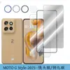 Para Celular MOTO G Style2025 Película de Vidro Temperado Desbloqueio por Impressão Digital Transparente Tela de Seda Anti-Espionagem Película Protetora
