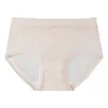 Calcinhas de renda sem costura de alta elasticidade, frescas e respiráveis para mulheres, com toque confortável e natural, feitas de seda de amoreira, antibacterianas, com design de triângulo de entrepernas estendido