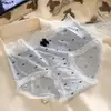 Braguitas de Encaje para Niñas con Lunares Lindas de Cintura Media, Verano Ultra Delgadas Sin Costuras Dulces Transpirables de Seda de Hielo con Sensación Fresca