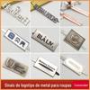Fabricante fabricando acessórios de ferragens para carteiras, bolsa de couro, bolsa de mão, placa decorativa, placa de identificação, fabricação de sinal de marca registrada vazado