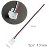 Barra de luz LED fivela sem solda com fio 8mm10mm12mm conector de emenda cor mágica monocromática RGB fio sem solda