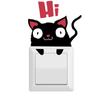 Pegatinas de pared removibles FX pegatinas para interruptores Serie gato durmiendo sala de estar dormitorio baño cuaderno pegatinas de pared