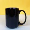 Copo de cerâmica de 15 onças caneca de cerâmica colorida de grande capacidade comércio exterior exportação revestimento de sublimação copo de água
