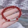 Pulseira Baifu em Prata Esterlina Pulseira de Cinábrio Natural Vermelho do Sul Lulutong Loja de Ouro Evento Ao Vivo Gotejamento Pequeno Presente Atacado