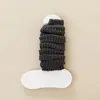Polainas marrones, calcetines largos de punto para mujer de otoño e invierno con bordes rizados, modernos y elegantes