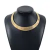 Collar Geométrico de Círculo Grande Versión Ancha Estilo Metalero Transfronterizo Europeo y Americano Elegante Exagerado de Nicho de Alta Gama para Mujer
