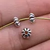 6mm 0.4g Plata Antigua Al por Mayor Retro Joyería Hecha a Mano Material Cuentas Separadoras Separador Separador Cuentas con Agujero Pequeño