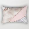 Funda de Almohada Geométrica Rosa Ins Almohada de Cintura para Coche Sofá Funda de Cojín Venta al por Mayor Cubierta de Almohada Dropshipping