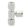Aço Inoxidável 304 Conexão Rápida de Torção Terminal para Tubo de Cobre Conector de Três Vias Conexões Conector de Três Vias Passante Conector de Tubo de Ar Conector Pneumático