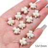 Cuentas sueltas de cerámica, cuentas redondas, forma de estrella de cinco puntas, concha, flor, accesorios de bricolaje, pulseras y collares.