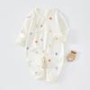 Ropa sin huesos para bebé recién nacido, primavera y otoño, algodón puro, ropa de monje para recién nacidos, ropa de escalada para niños y niñas, ropa de bebé para primavera y otoño.