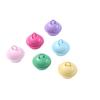 Campana pequeña de 22 mm de color, accesorios de joyería, llavero, pintura metálica de color caramelo, campana decorativa DIY para mascotas.