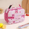 Bolsa de Almuerzo para Niños Estilo Nuevo, Plana y Linda, Bolsa Isotérmica Portátil, Bolsa Portátil para Lonchera de Estudiante, Bolsa Gruesa para Picnic