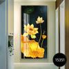 Luz de Luxo Entrada Corredor Pintura Decorativa Sala de Estar Nórdica Edição Vertical Pintura de Porcelana de Cristal Corredor Corredor Murais Nova Casa Decoração Pendurada Pintura