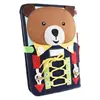 Tablero de Aprendizaje de Fieltro Transfronterizo para Niños, Tablero de Vestir DIY, Libro de Cuentos de Iluminación del Conocimiento, Tablero de Aprendizaje de Fieltro Personalizado