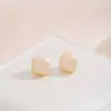 Pendientes Cuadrados de Perla Estilo Retro Francés Aguja de Plata, Diseño de Nicho, Pendientes Simples, Dulces y Exquisitos para Mujer
