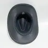 Chapéu Alto Preto Retrô, Chapéu de Cowboy Ocidental Unissex com Acessórios de Cabeça de Vaca, Chapéu de Jazz Estilo Étnico