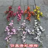 Flores de Ciruelo Artificiales para Decoración del Hogar, Flores de Ciruelo de Cera Roja para Bodas y Accesorios de Fotografía para el Hogar, Flores Falsas Decorativas al por Mayor