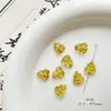 Cuentas de Cristal Checo Pintadas en Oro Doméstico Retro Caracol Pájaro Flor de Durazno Material Hecho a Mano Pulsera Cadena de Teléfono Móvil Accesorios de Joyería