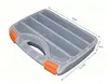 Caja de Piezas con Compartimentos Accesorios de Ferretería Caja de Almacenamiento de Plástico Portátil con Múltiples Compartimentos Caja para Clasificación de Componentes Terminales Apilable y Extraíble