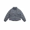 Jaqueta puffer feminina leve de inverno com capuz curta, jaqueta acolchoada, casaco quente repelente à água, jaqueta estilo esportivo 13806