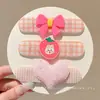 Lindos nuevos accesorios para el cabello para niños 2026, pinzas para el cabello de velcro de dibujos animados de otoño e invierno, dulces y versátiles para niñas, stickers para flequillo